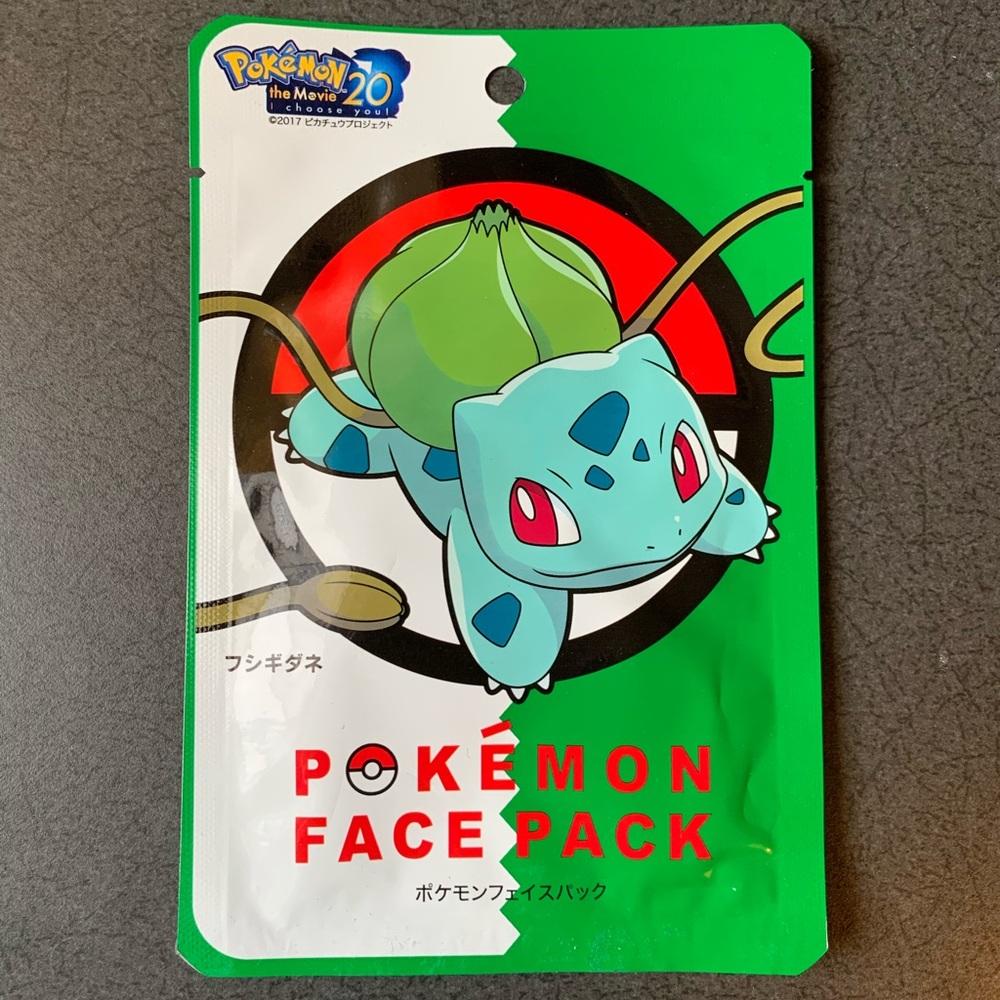 Bulbasaur Pokémon Face Mask